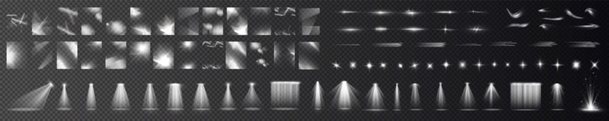 Shine shiny lens spotlight, sunlight spark sun rays, ray twirl vector wave, effect light sparkle line, png glow flare white abstract backdrop, background beam curve. 