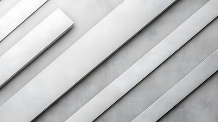 Obraz premium Abstract Grey Wall With Diagonal White Rectangles