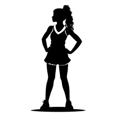 Fototapeta premium cheerleader silhouette