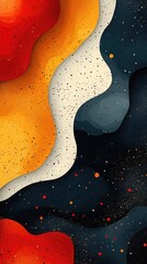 Abstract shapes social media story background set, used for autumn advertising