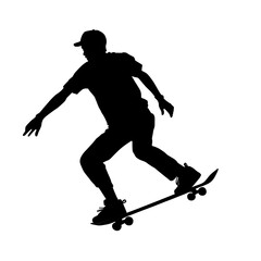 Obraz premium skateboarder silhouette