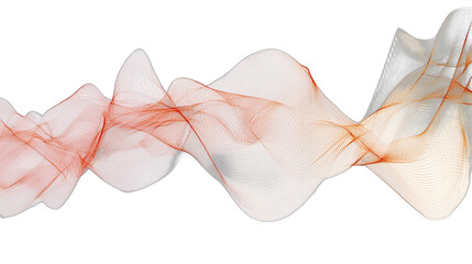 an abstract image of waves on a transparent background, PNG image, PNG file, Generative art.