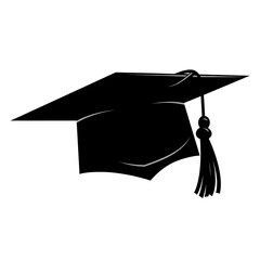 graduation cap clipart silhouette