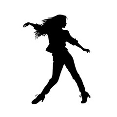 Obraz premium dancing silhouette
