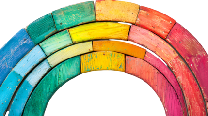 a circle of colors of rainbow on a transparent background, PNG image, PNG file, Generative art.