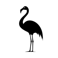 Obraz premium flamingo silhouette