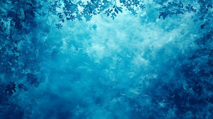 Obraz premium Serene Blue Background with Gentle Snowflake Texture and Detail
