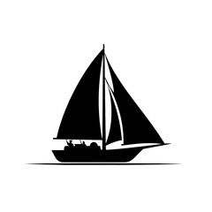Fototapeta premium a sailboat silhouette