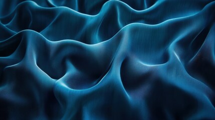 Obraz premium Opulent Textures in Abstract: Wavy Folds of Grunge Silk, Satin, Velvet - A Liquid - Inspired Luxury