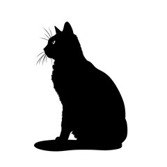 cat clipart silhouette