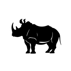 Obraz premium rhinoceros silhouette
