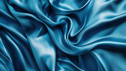 Fototapeta premium Opulent Textures in Abstract: Wavy Folds of Grunge Silk, Satin, Velvet - A Liquid - Inspired Luxury