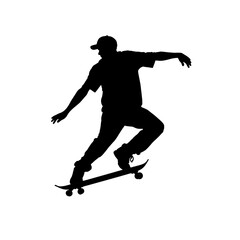 Obraz premium skater silhouette