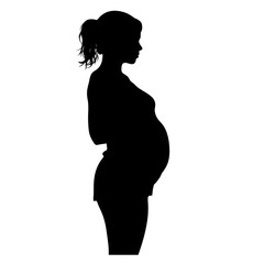 pregnant female silhouette