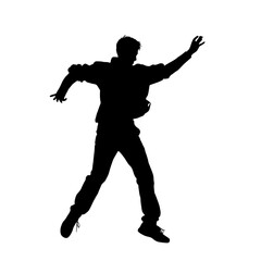 someone dancing silhouette