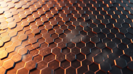 Obraz premium Abstract blockchain network. Interconnected nodes, digital technology, futuristic.