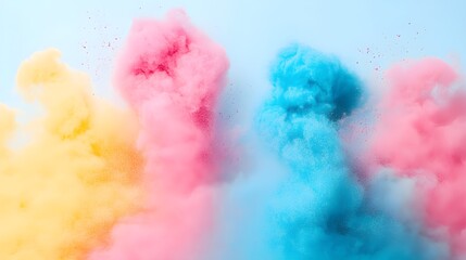 Fototapeta premium Abstract Pastel Clouds with Brush Strokes in High Resolution Format