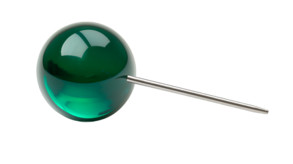 a pair of earrings with a green drop on a transparent background, PNG image, PNG file, Generative art.