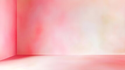 Obraz premium Warm Pink and Peach Gradient Background with Soft Sunrise Ambiance