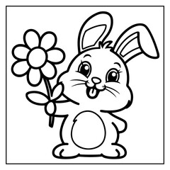 Easter Egg Bold and Easy Coloring Book For Kids and Adults