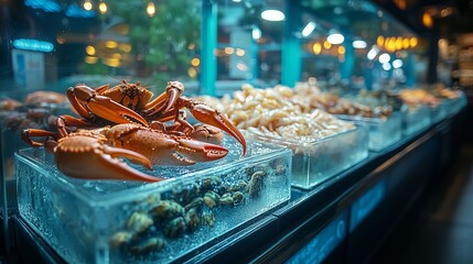Frozen seafood is tempting to the appetite