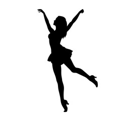 Obraz premium dance png silhouette