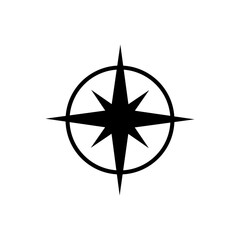 Polaris icon with north star for navigation and direction