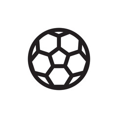 Obraz premium Soccer icon with football for sports activity