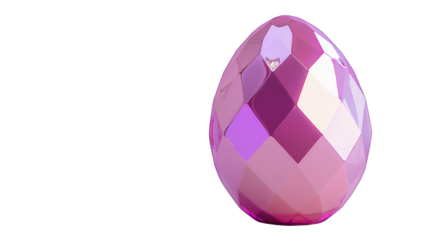 a purple egg on a transparent background, PNG image, PNG file, Generative art.