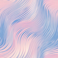 Fototapeta premium A smooth layered line pattern, where overlapping curved lines in gradient pastels create a 3D illusion of flowing motion
