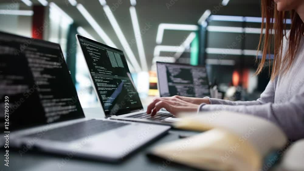 Poster Software Programmer Or Coder Woman
