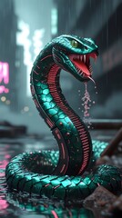 Chinese new year snake generated with ai