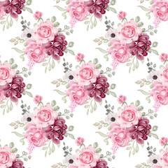 Watercolor flowers frame background for design. Floral border frame card template.	