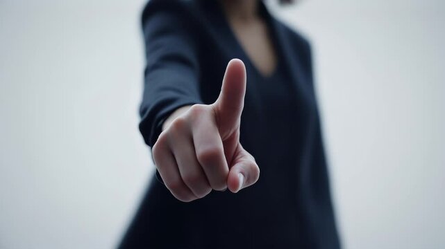 Assertive Communication Pointing Finger Gesture in Business Focused Settings