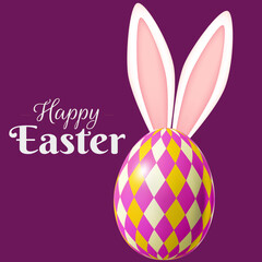 Happy Easter Background Card vector illustration