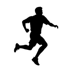 Fototapeta premium running silhouette