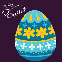 Happy Easter Background Card Vector Illustration