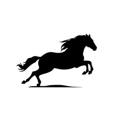 running horse silhouette