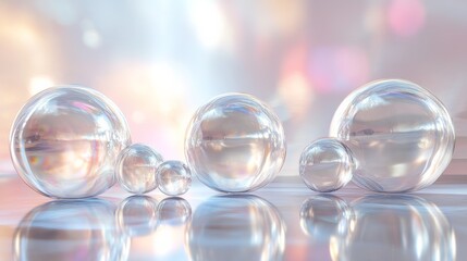 Abstract Glass Wallpaper 3D Render Aesthetic 