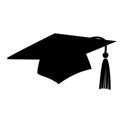 graduation cap clipart silhouette