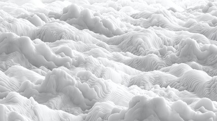 Fototapeta premium 3D seamless cloud waves, intricate sky textures with glowing sunlight, a transparent background.