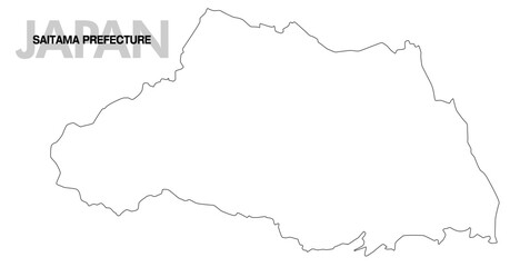 埼玉県の白地図