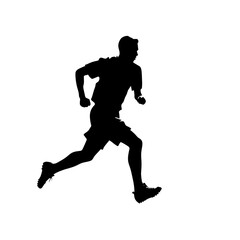 Fototapeta premium football player silhouette