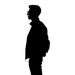 a a man silhouette