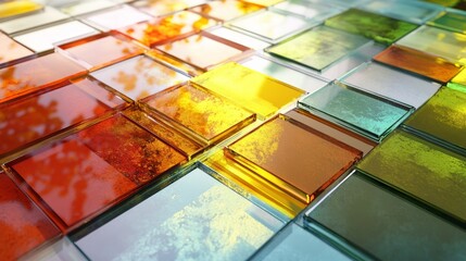 Abstract Glass Wallpaper 3D Render Aesthetic 