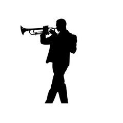 trumpeter silhouette
