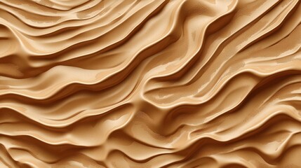 3D seamless summer clay ripples, warm glowing highlights across a natural wave pattern.