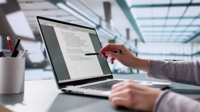 Close-up Of A Person Writing Last Will