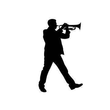 recommend clip art: trumpeter silhouette