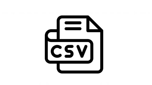 csv animated icon